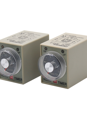 超级时间继电器AH3-3/2可调通电延时220V24V12V3S 30秒定时计时器