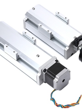 EBF80双光轴直线滑台精密滚珠丝杆步进电动手摇密封防尘模组十字