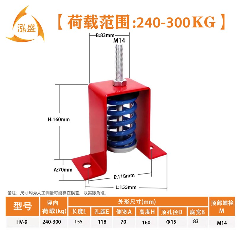 HV型吊式减震器水泵减震器空调风机吊装降噪减震器