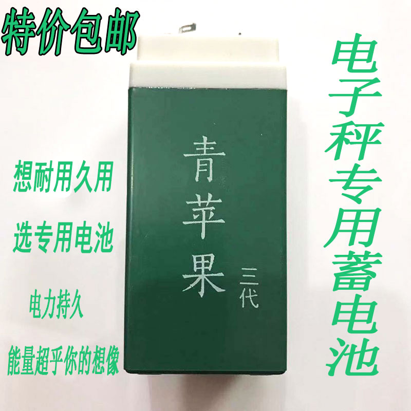 蓄电池佰伦斯台秤电瓶电动车鑫瑞祥达发天迈电子电池吊秤台秤4V4A