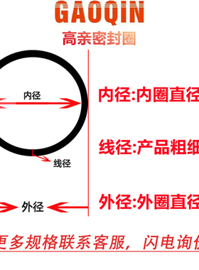 AmericanAS568O型圈381/382/383氟胶304.17/329.57/354.97*5.33密