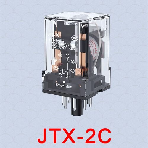 MK2P-I 3P-I中间继电器10A8脚11脚AC220V银点2开2闭3组电24VDC12V