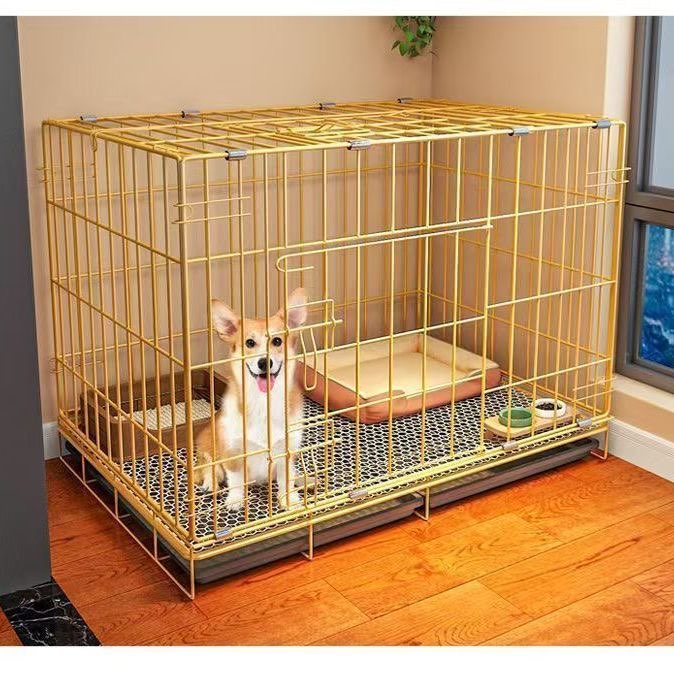 狗笼子小型犬中型犬带厕所泰迪狗笼子宠物笼子狗窝猫笼子兔笼鸡笼