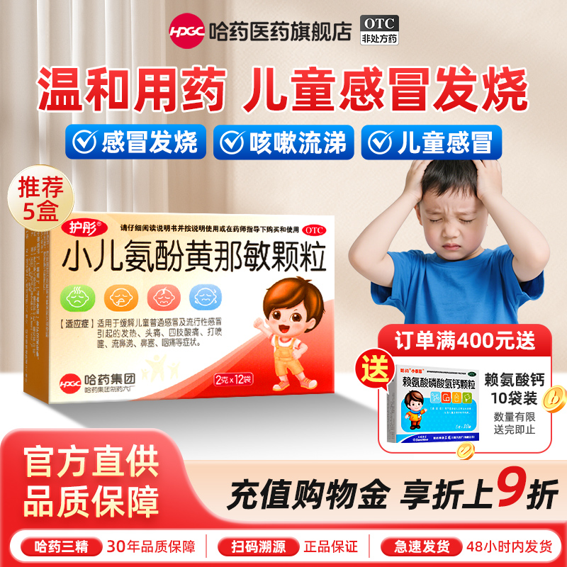【护彤】小儿氨酚黄那敏颗粒2g*12袋/盒