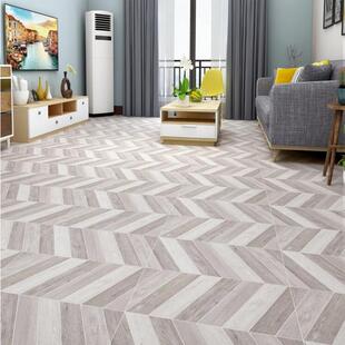 佛山鱼骨纹地砖600x600卧室餐厅服装店奶茶店防滑仿古木纹地板砖