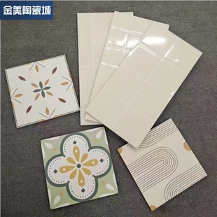 北欧阳台奶黄瓷砖300x600MM 餐厅厨房卫生间厕所浴室背景墙面砖