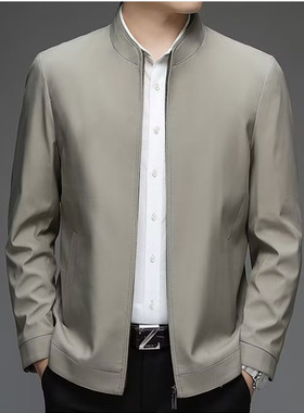 Men's new style casual jacket  spring autumn立领商务爸爸装