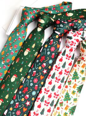 Christmas Tie Gift Christmas Element Tie圣诞元素领带