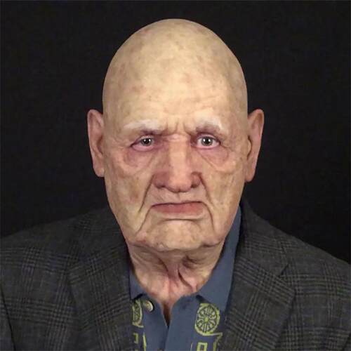HalloweenBaldOldManLatexMask