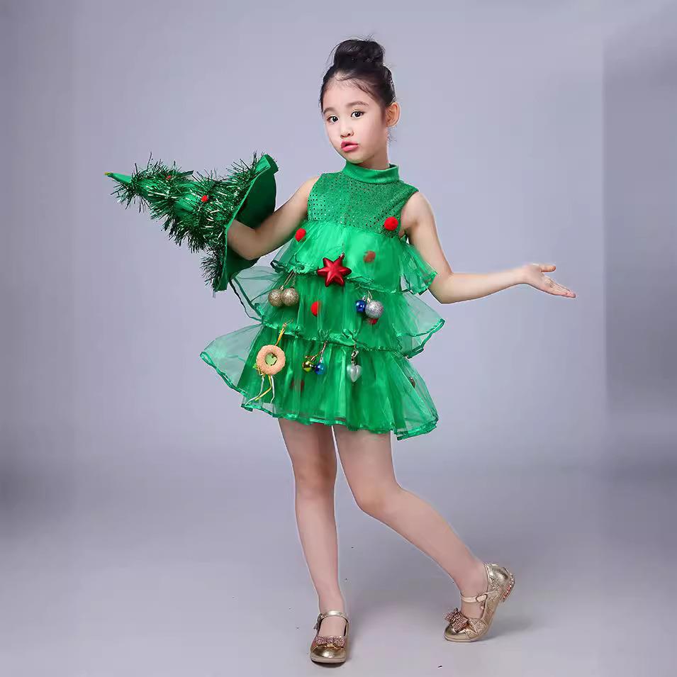 Christmas performance costume Christmas tree footrest圣诞