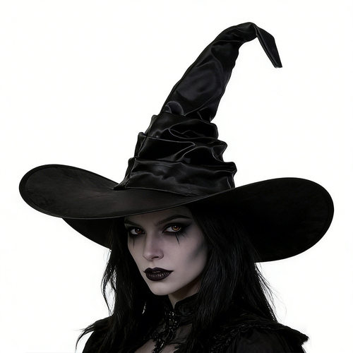 Halloweenblackmeshwizardhat
