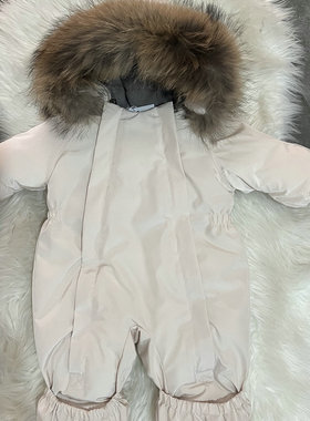 Thickened winter cotton-padded clothes for girls one-piece