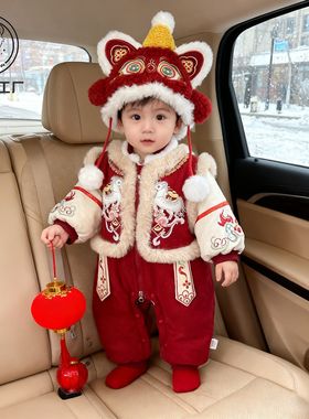 Baby's first birthday clothes festive winter dress baby's dr