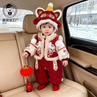Baby's first birthday clothes festive winter dress baby's dr