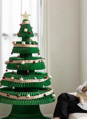 Christmas tree white folding decoration圣诞树白色折叠装饰