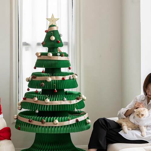 Christmas tree white folding decoration圣诞树白色折叠装饰