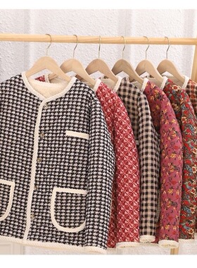 Mama's pajamas cotton-padded clothes worn as outer wear