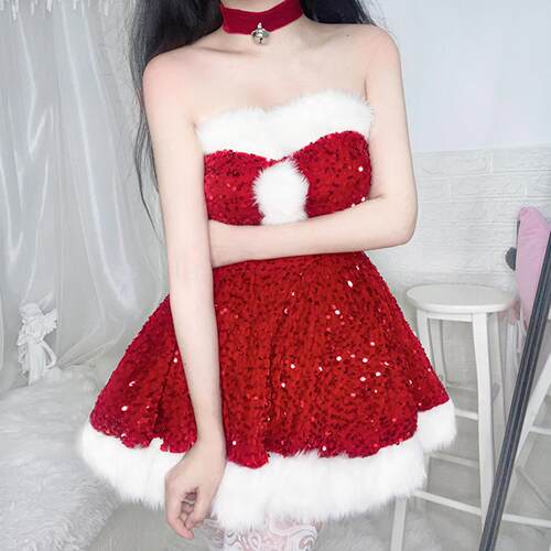 Sexy Christmas costume for women, New Year's robe性感圣诞