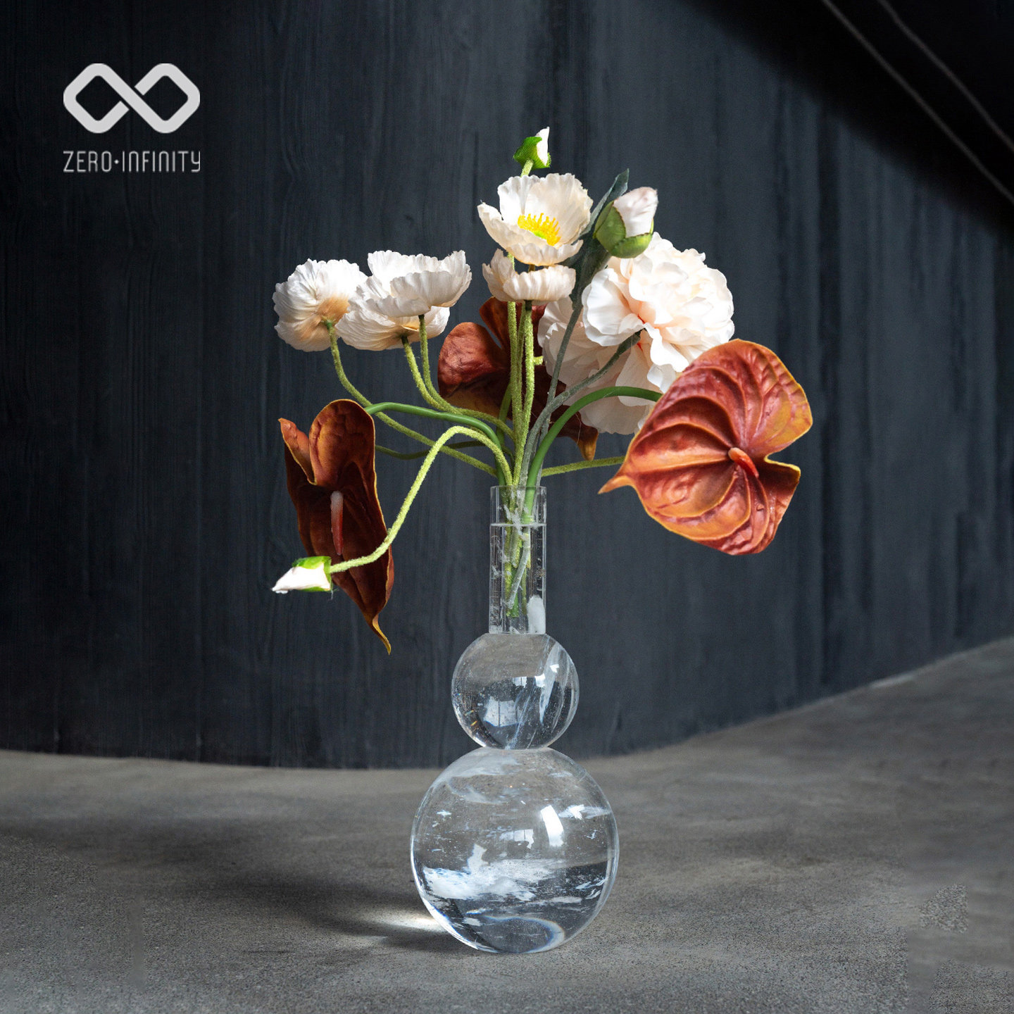 中古新中式水晶烛台花器售楼处