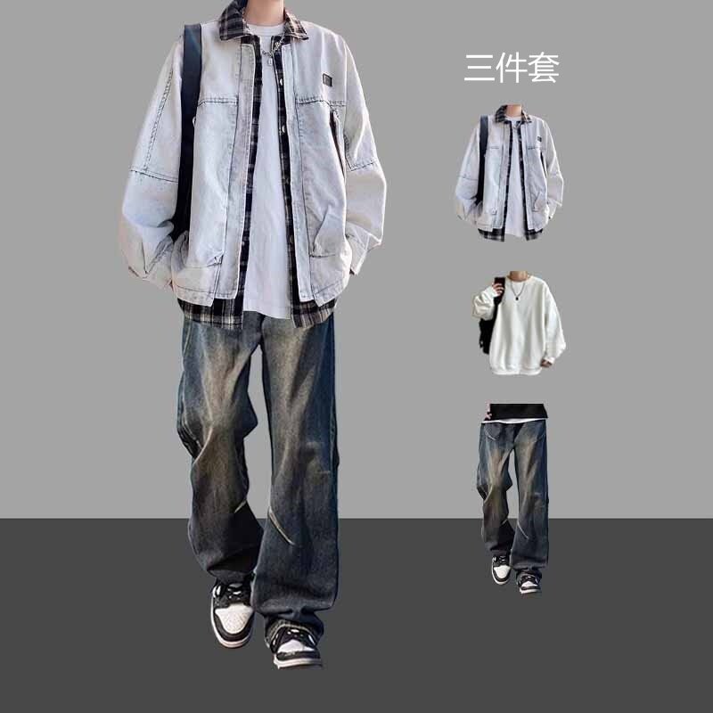高级感痞帅牛仔外套男款春秋季
