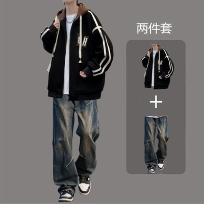 休闲运动套装春秋学生外套两件套