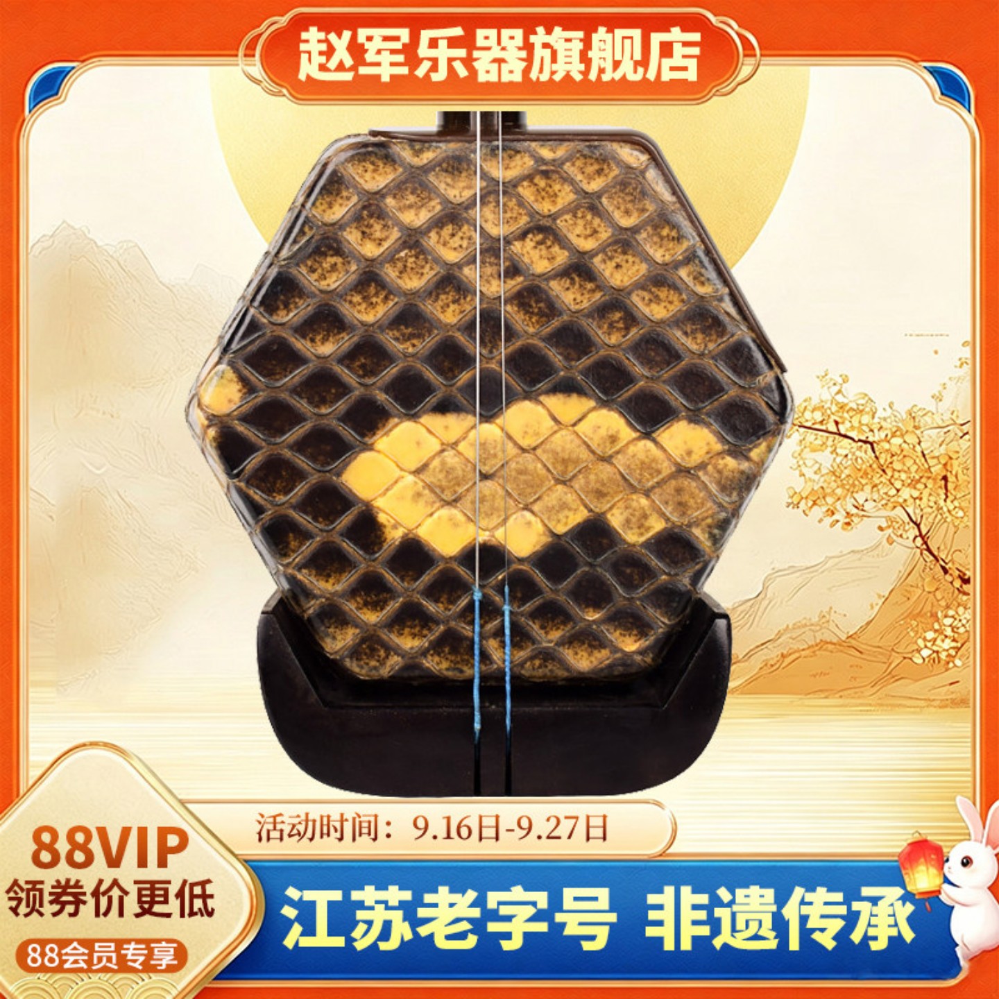 赵军二胡乐器明清成人厂家直销