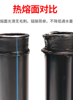 PE自来水管材饮用水管 4分1寸热熔硬质塑胶管国标压力