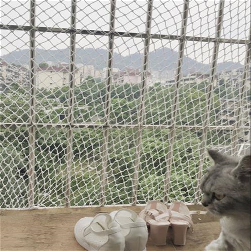 防猫网尼龙网防坠网宠物防逃网网子绳网阳台防护网封窗隔离安