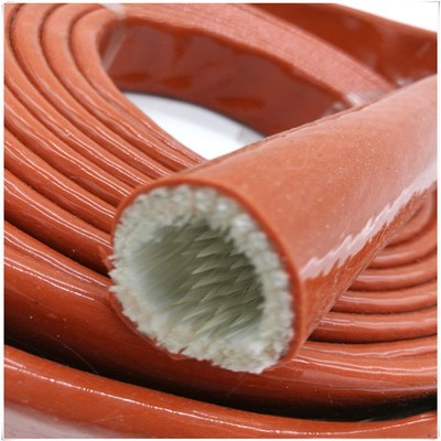 中企力牌黑色红色防火管耐高温套管 加厚型硅橡胶高温高压电缆防