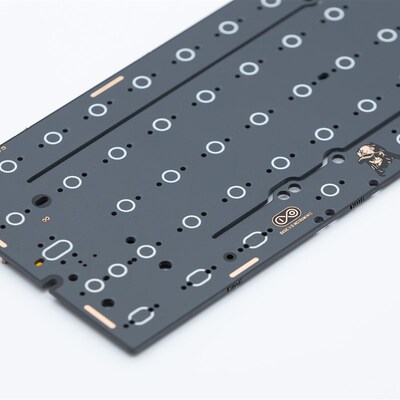 F60  F60m热插拔磁轴GH60规格分裂空格无开槽客制化键盘PCB