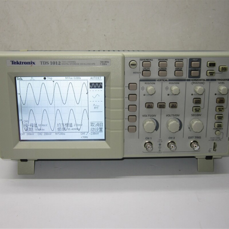 二手数字示波器泰克TDS1002 1012 1012B带宽60MHz100MHz保修