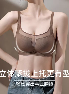 蒂姿柔夏季爆款网纱内衣调整型小胸显大文胸收副乳无钢圈聚龙胸罩