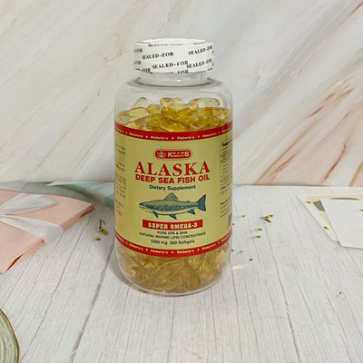 澳门代购美国康倍丽ALASKA阿拉斯加深海鱼油鱼肝油300粒进口
