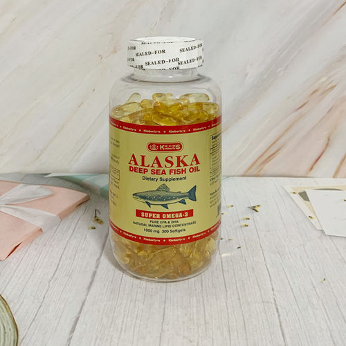 澳门代购美国康倍丽ALASKA阿拉斯加深海鱼油鱼肝油300粒进口