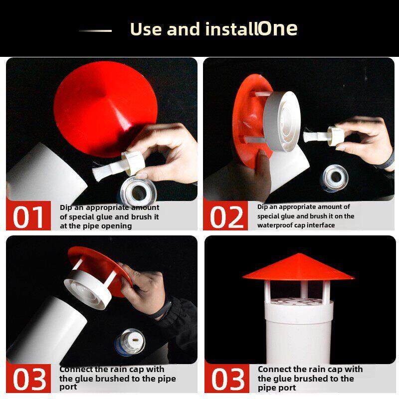 50 75 110 160多用实用屋顶塑料PVC防雨帽透气帽通气帽管帽通风口