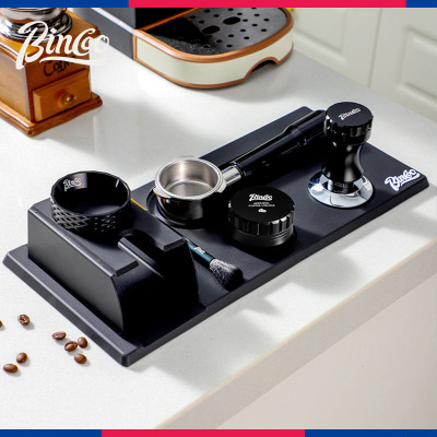 bincoo吧台收纳垫意式咖啡机配套手柄压粉座布粉器压粉器收纳工具