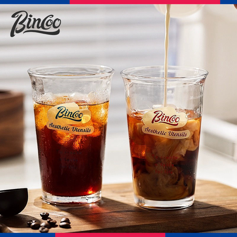 直筒敞口冰美式专用玻璃咖啡杯