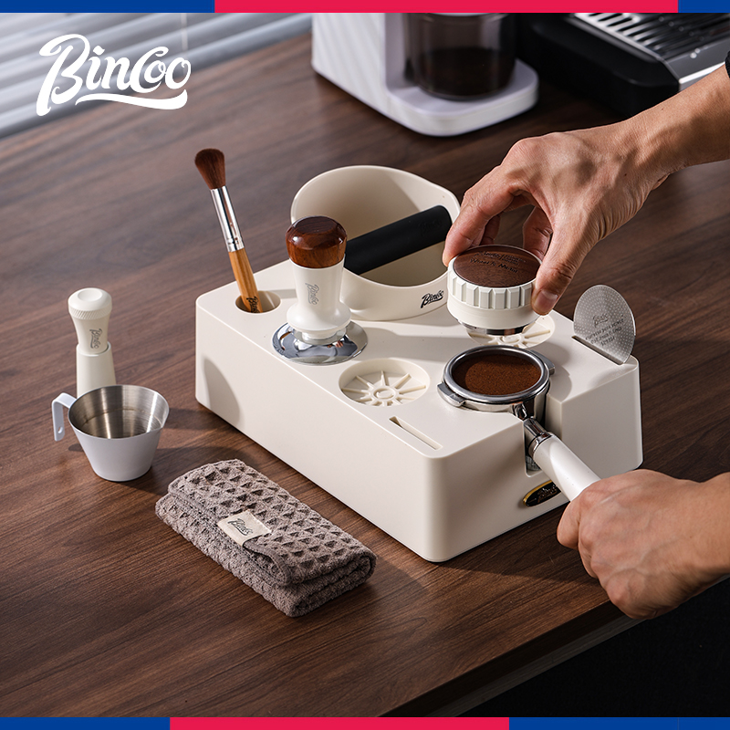 咖啡机压粉底座布粉器敲渣桶套装