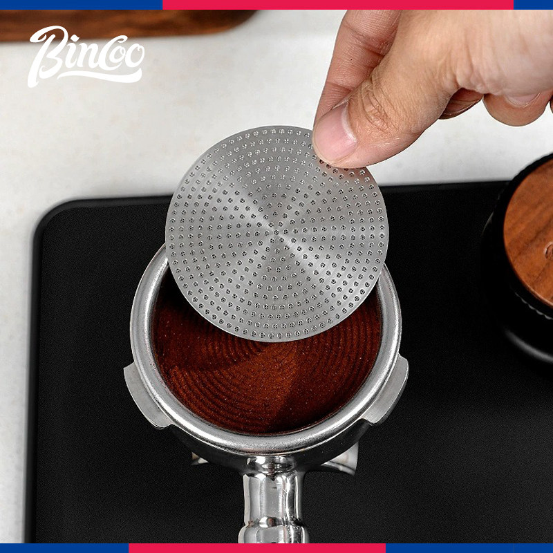 Bincoo二次分水网意式咖啡机手柄配套均匀萃取过滤片不锈钢烧结片