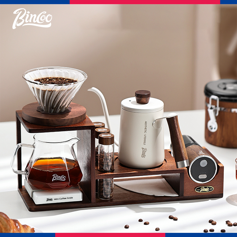 家用手冲咖啡壶滤杯收纳支架套装