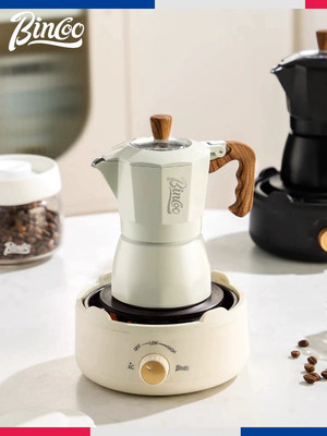 Bincoo第三代双阀摩卡壶套装家用煮咖啡萃取壶小型意式摩卡咖啡壶