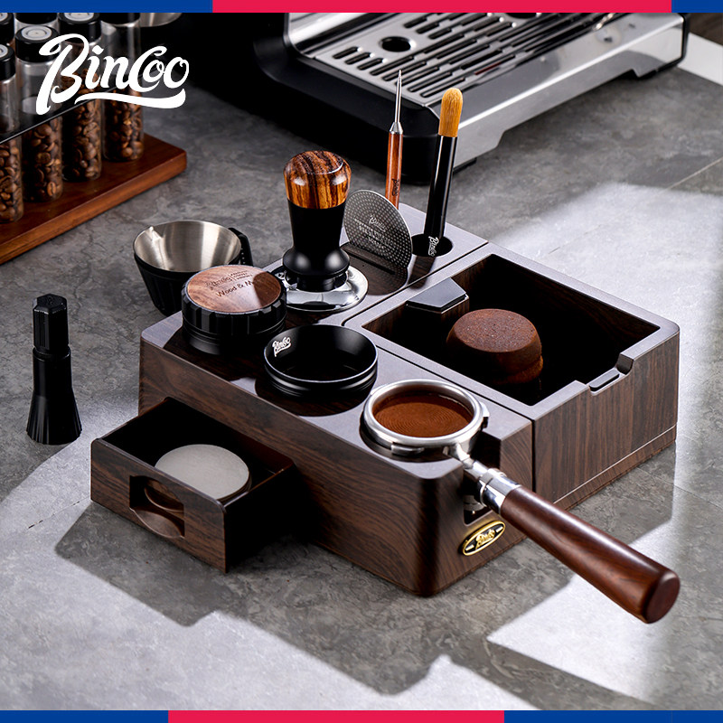 Bincoo咖啡压粉底座布粉器粉锤三件套意式手柄配件工具收纳架套装,餐饮具,配套器具,淘宝优惠券,粉丝福利购,淘宝优惠卷
