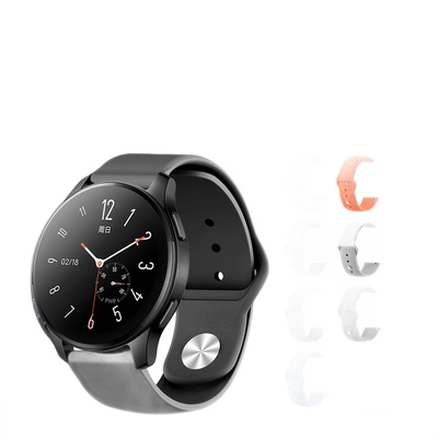 适用vivo watch5手表watch3硅胶表带vivowatchgt2智能watch2星辉皓月版腕带iqoo辰夜黑表链月光白透气反扣