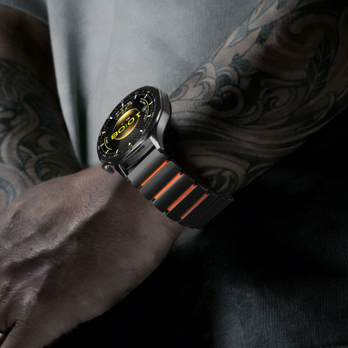 适用华为gt7pro全钛手表带watchgt6按压磁吸扣5氟橡胶4硅胶智能腕表watch5运动4pro男非凡探索大师钛合金属夏