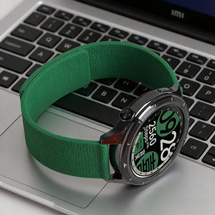 适用小米watchwatch5手表带S4sport荔枝纹磁吸硅胶腕表带运动S3智能S2手表s1pro男士 color2女生41mm配件