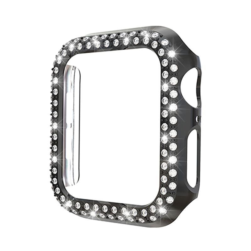适用applewatch镶钻pvc女保护壳