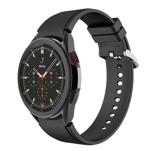 三星galaxy watch 6/5/pro/4/classic active1/2代官方款硅胶表带卡扣46/42智能手表gear S3/S4替换40/44
