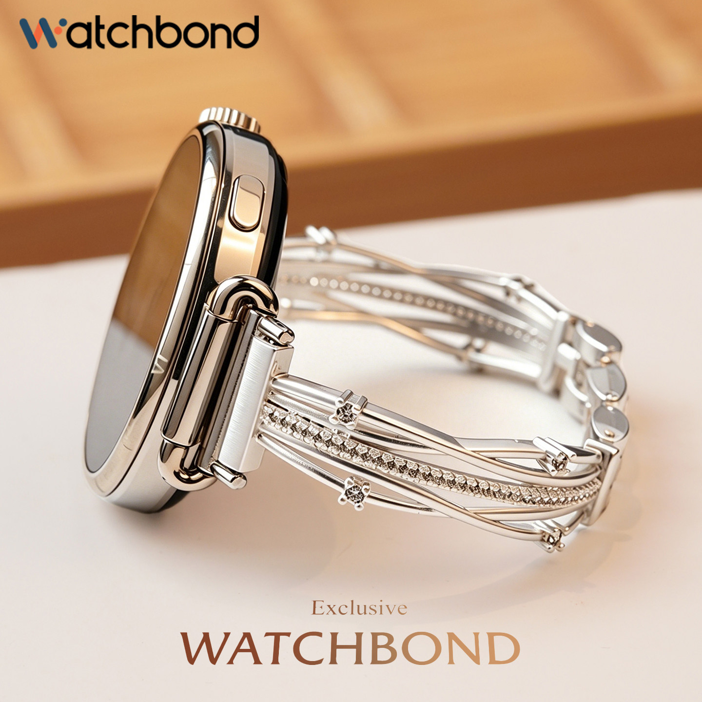 适用OPPOwatchx3mini锆石全铜手表带x2mini星轨环饶铜链腕表带运动明日金智能GT4金属41mm女生夏季高级表链