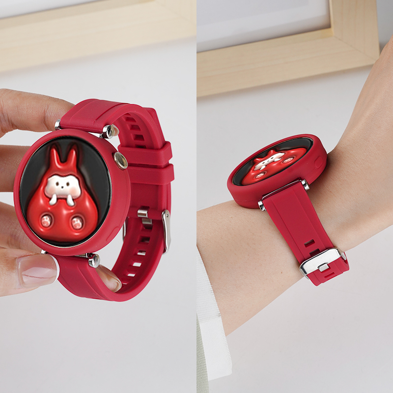 适用华为watchGT4手表41mm硅胶表带保护套套装运动智能手表gt4女生夏天云杉绿腕带柔软亲肤高级感表链保护膜