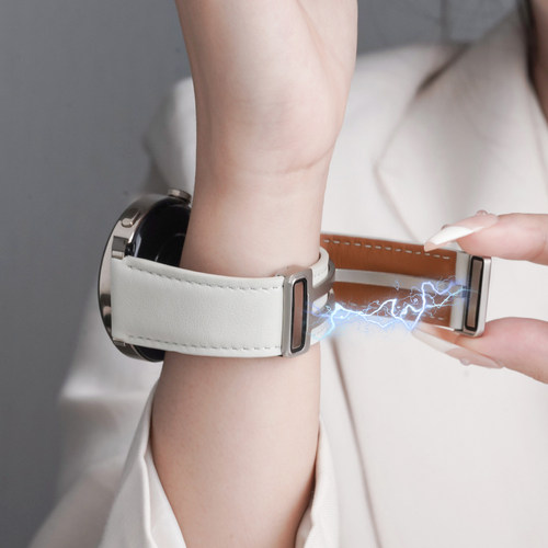 适用华为GT5手表带watchgt5pro按键拆watch5真皮GT3腕表带watchgt6运动新款watch3/4pro智能2pro荣耀夏季女款